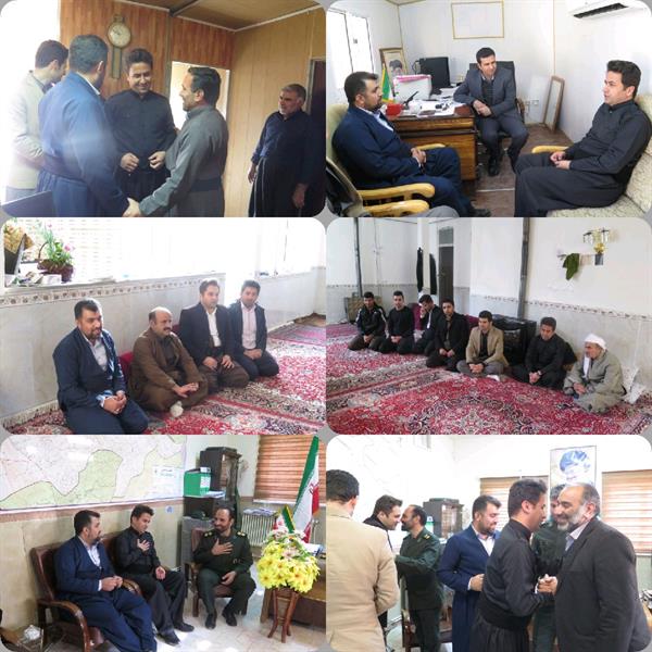 دیدار صبور حسینی سرپرست شبکه بهداشت و درمان با مسئولان شهرستان در اولین روز کاری انجام گرفت.