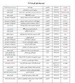 لیست برنامه های بازآموزی آبان ماه