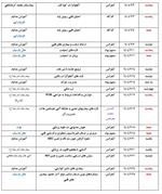 لیست برنامه مهرماه
